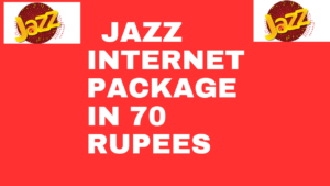 jazz internet package in 70 rupees
