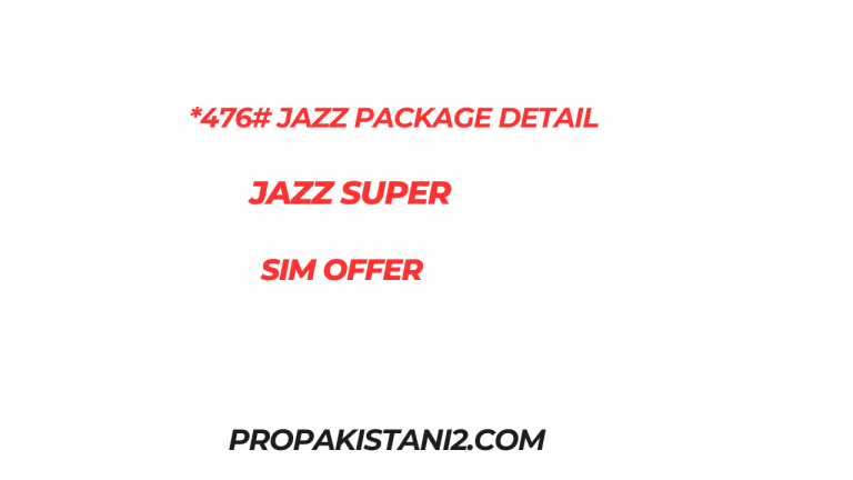 Jazz Super Sim Offer *476# Jazz Package Detail