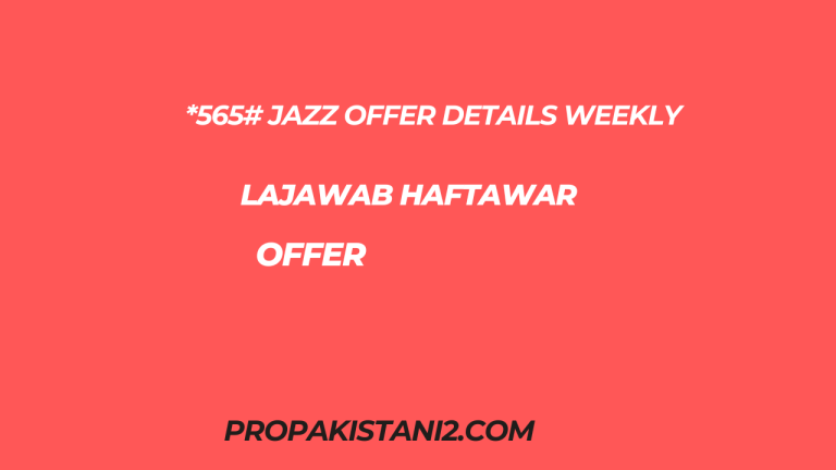 *565# Jazz Offer Details Weekly