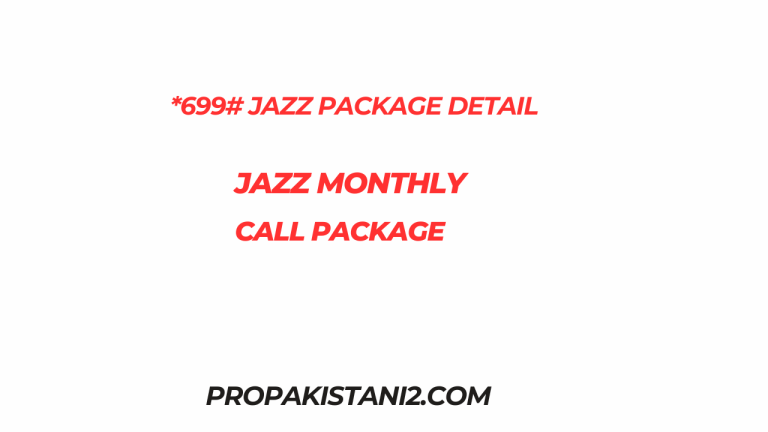 *699# Jazz Package Detail Jazz Monthly Call  Package