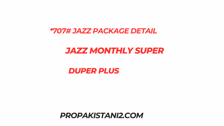 *707# Jazz Package Detail Jazz Monthly Call Package